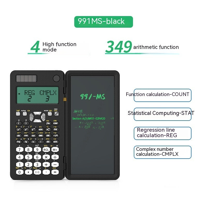 1 Foldable Scientific Calculators Handwriting Tablet Learning Function Calculator Foldable Desk Scientific Calculators