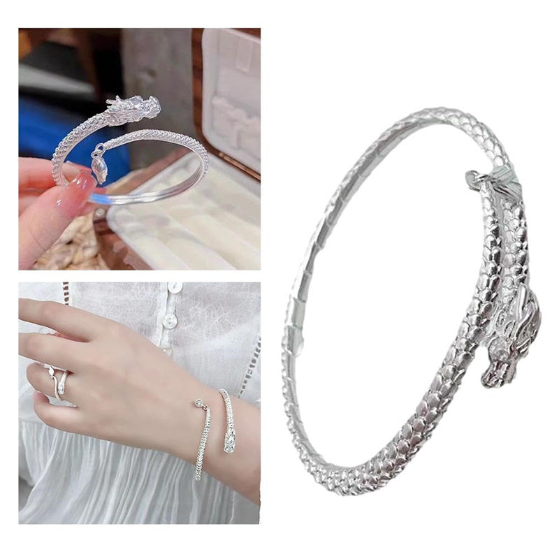 Popular Relief Dragon Tail Bangle Punk Jewelry